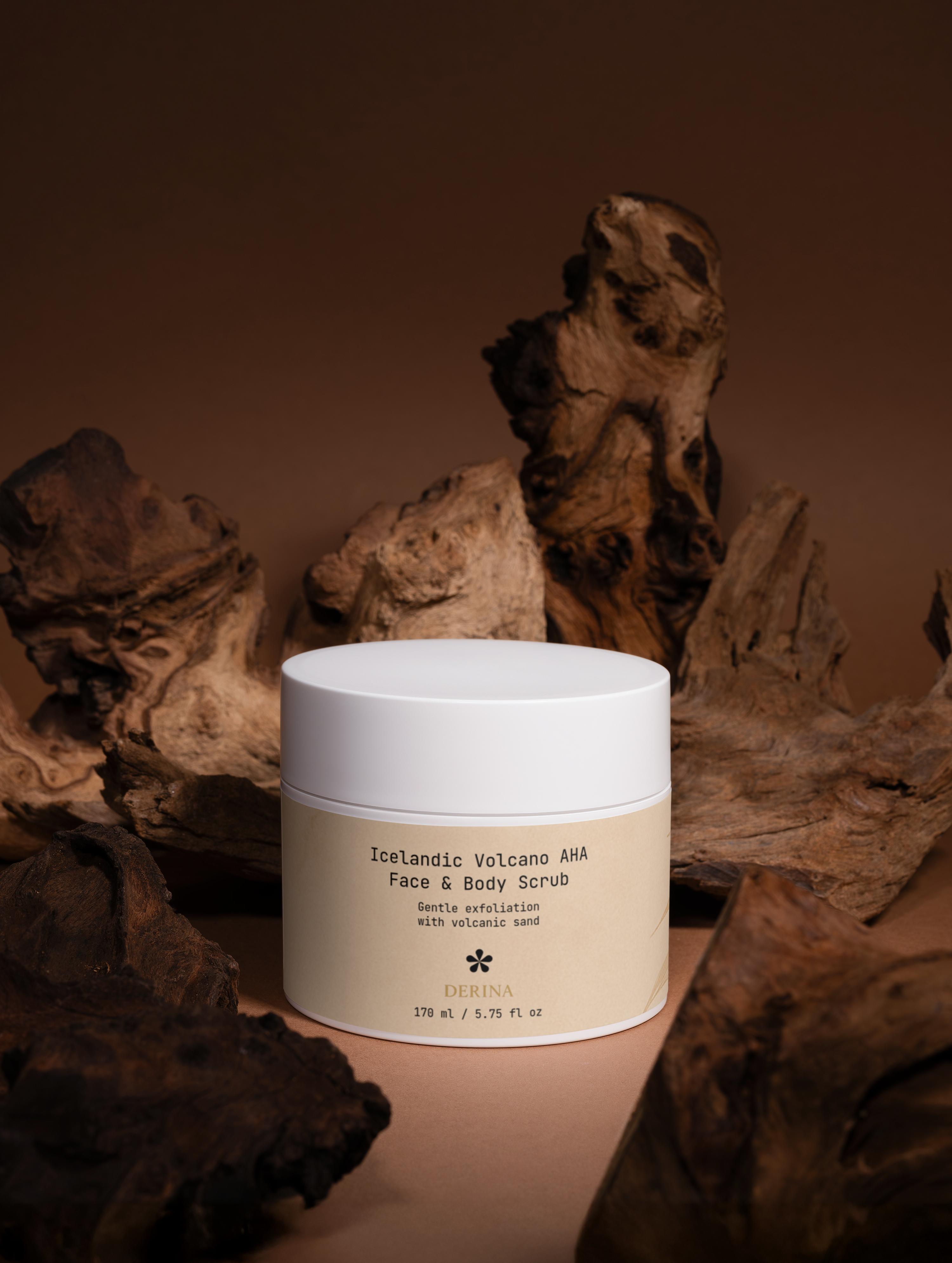 Icelandic Volcano AHA Face & Body Scrub