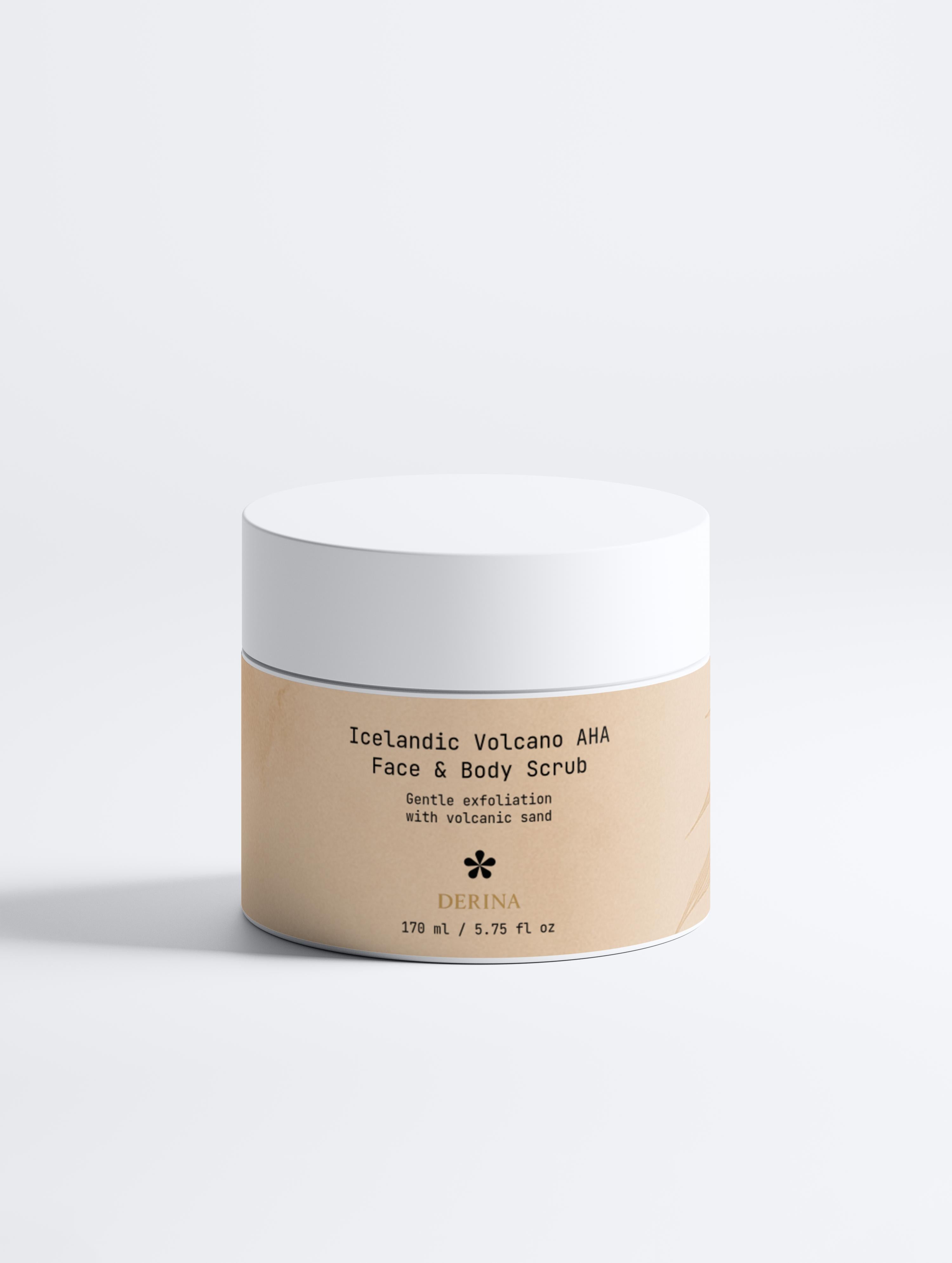 Icelandic Volcano AHA Face & Body Scrub