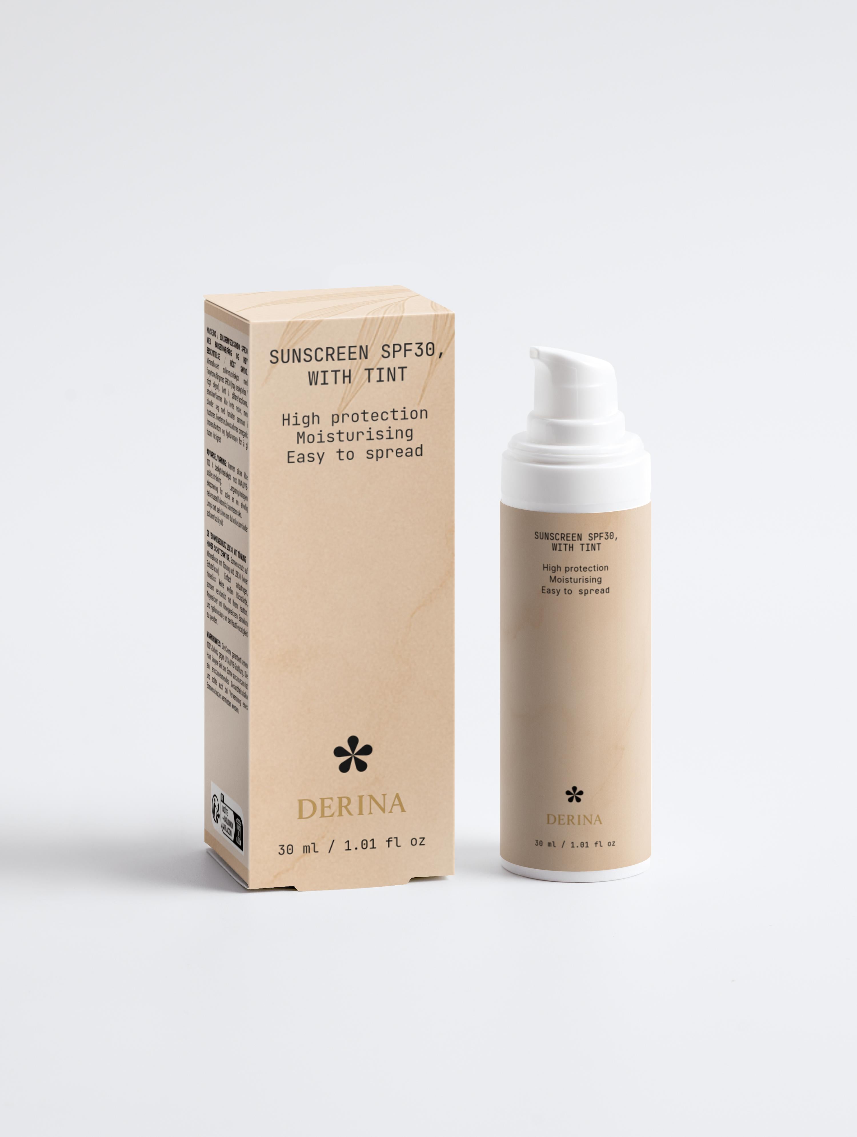 Sunscreen SPF30, with tint